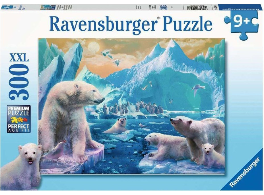 RAVENSBURGER Puzzle Polárne medvede XXL 300 dielikov