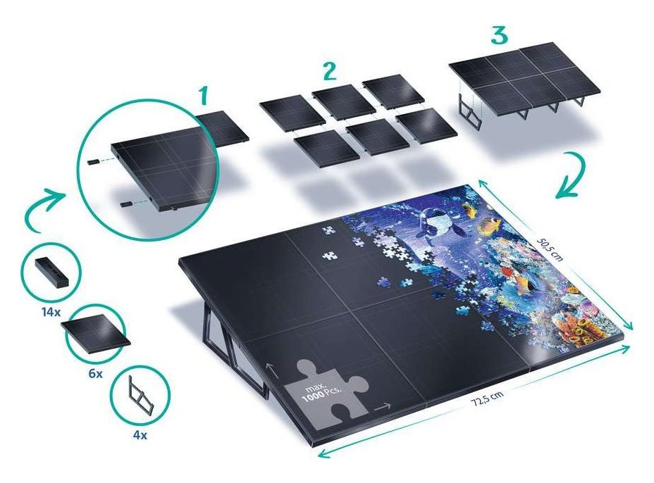 RAVENSBURGER Puzzle Stand Up Board - skladacia puzzle podložka