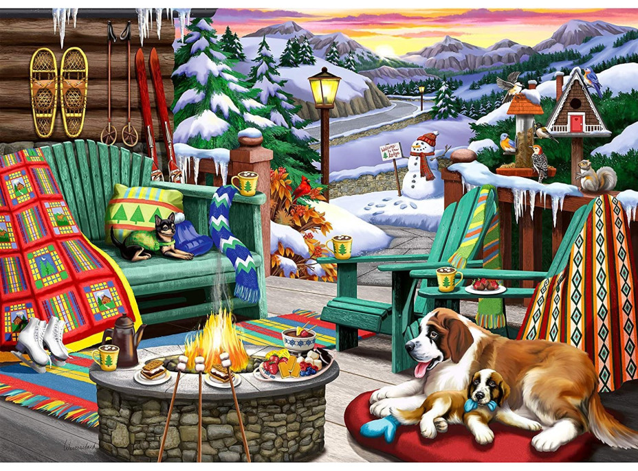 RAVENSBURGER Puzzle Útulné miesta: Po celom dni XXL 500 dielikov