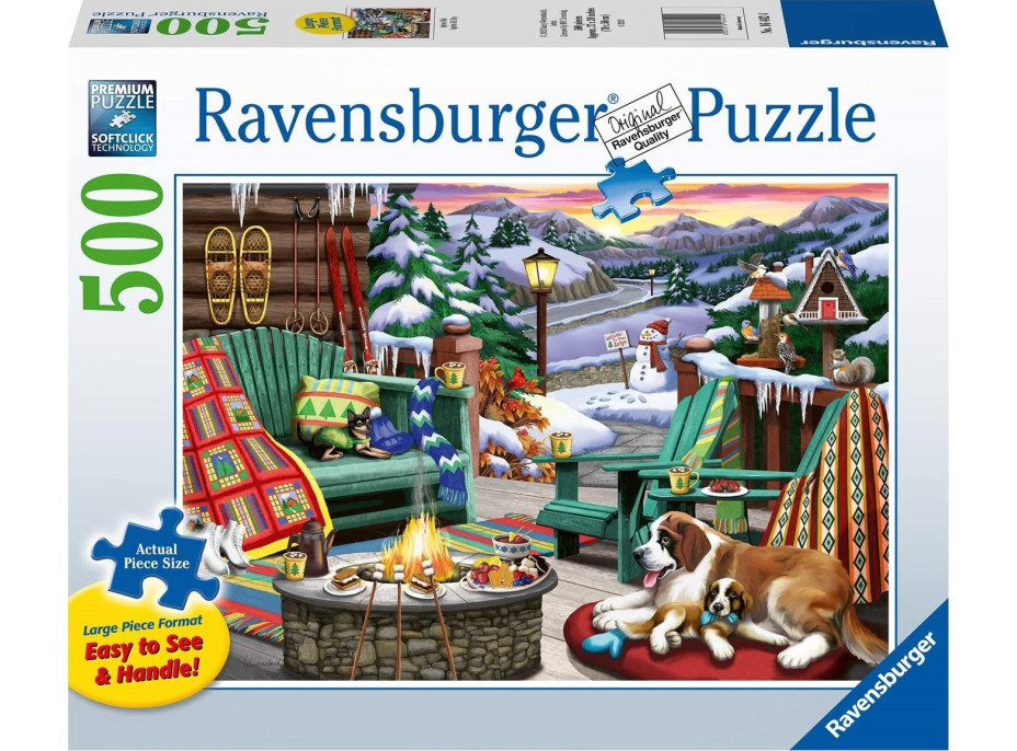 RAVENSBURGER Puzzle Útulné miesta: Po celom dni XXL 500 dielikov