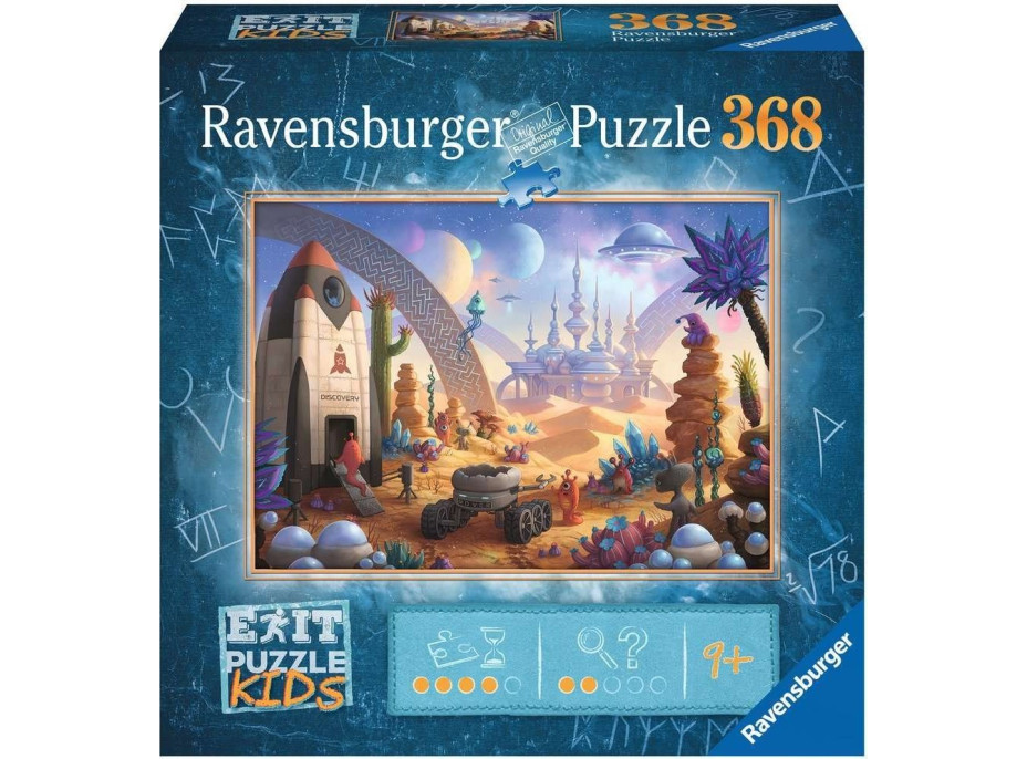 RAVENSBURGER Únikové EXIT puzzle Kids Vesmírna misia 368 dielikov