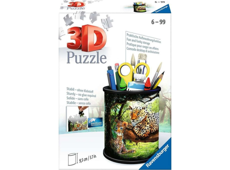 RAVENSBURGER 3D puzzle stojan: Levharti 54 dielikov