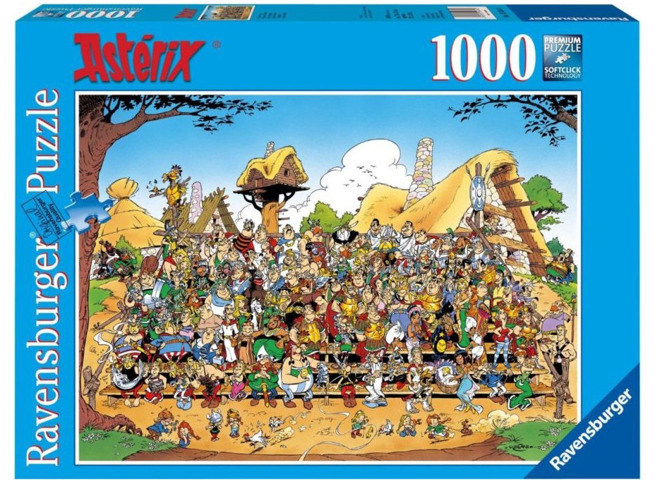 RAVENSBURGER Puzzle Asterix a Obelix: Rodinná fotka 1000 dielikov