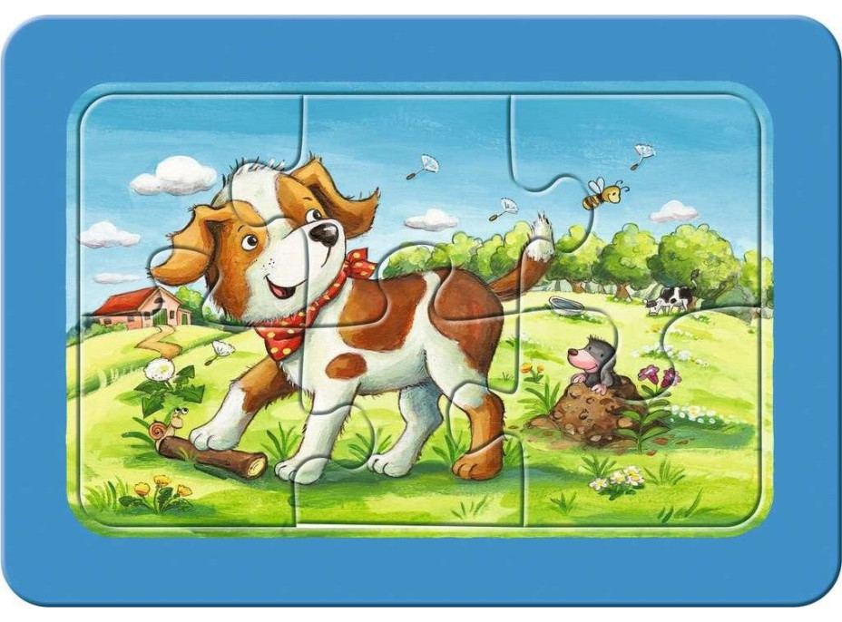 RAVENSBURGER Moje prvé puzzle Zvierací kamaráti 3x6 dielikov