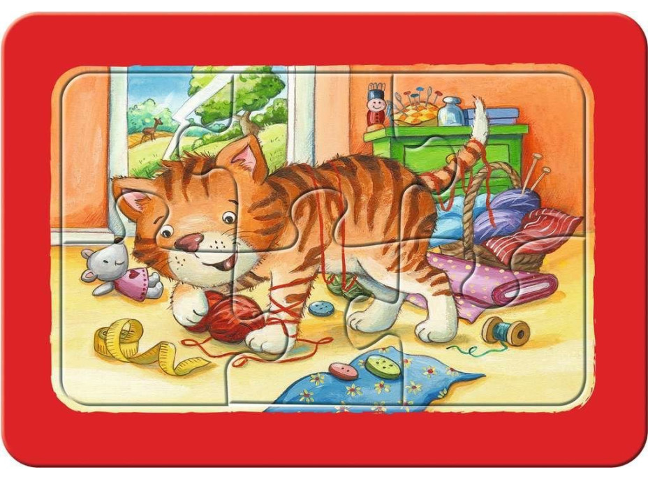 RAVENSBURGER Moje prvé puzzle Zvierací kamaráti 3x6 dielikov