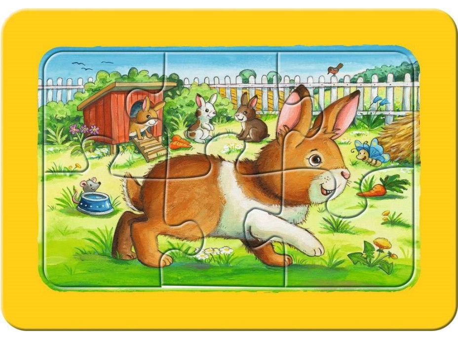 RAVENSBURGER Moje prvé puzzle Zvierací kamaráti 3x6 dielikov