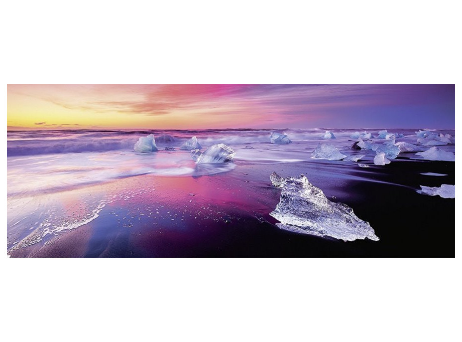RAVENSBURGER Panoramatické puzzle Jazero Jökulsárlón, Island 1000 dielikov