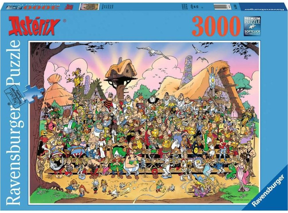 RAVENSBURGER Puzzle Asterix a Obelix: Rodinná fotka 3000 dielikov