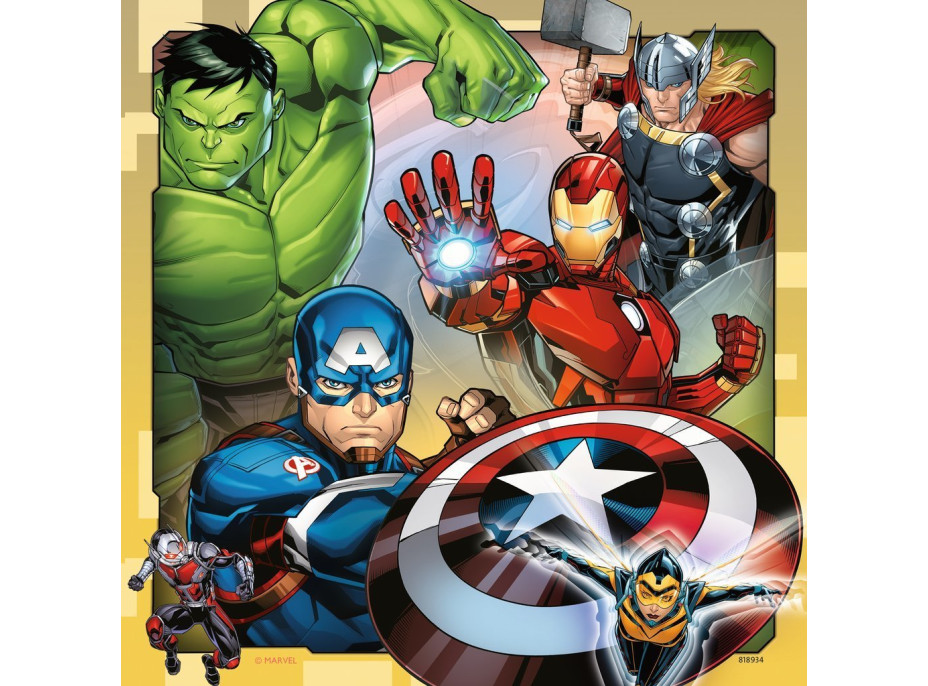 RAVENSBURGER Puzzle Avengers 3x49 dielikov