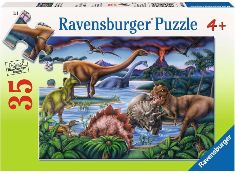 RAVENSBURGER Puzzle Dinosaury 35 dielikov