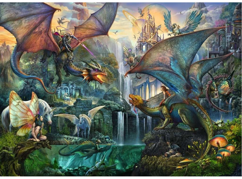 RAVENSBURGER Puzzle Dračí les 9000 dielikov