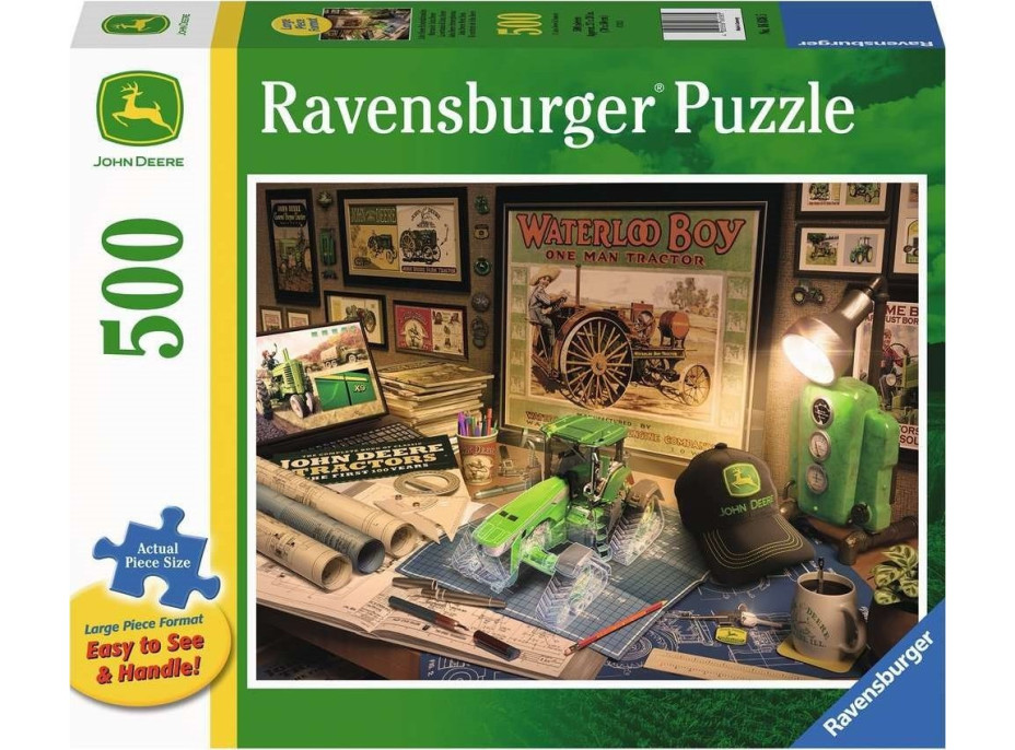 RAVENSBURGER Puzzle John Deere: Pracovný stôl XXL 500 dielikov