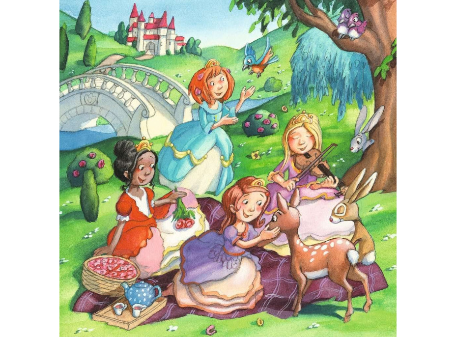 RAVENSBURGER Puzzle Malé princezné 3x49 dielikov