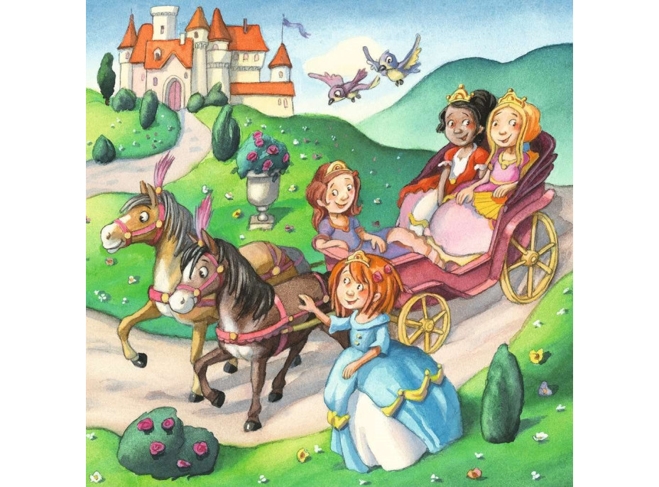 RAVENSBURGER Puzzle Malé princezné 3x49 dielikov