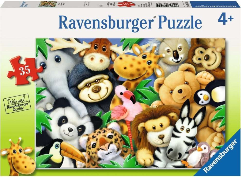 RAVENSBURGER Puzzle Plyšové hračky 35 dielikov