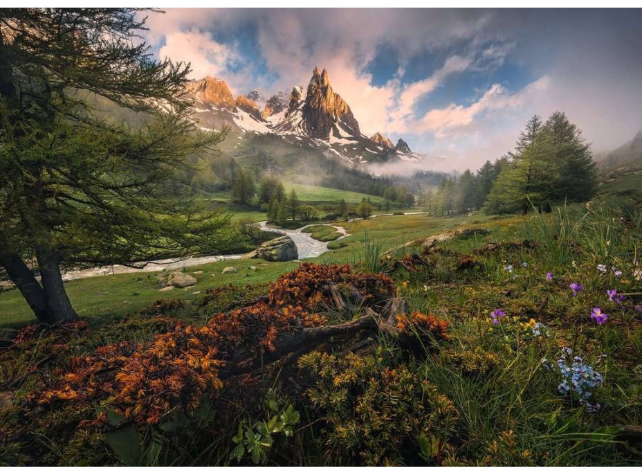 RAVENSBURGER Puzzle Clarée Vallée, Alpy 1000 dielikov