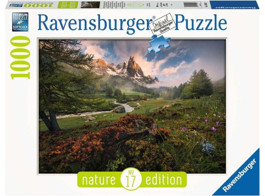 RAVENSBURGER Puzzle Clarée Vallée, Alpy 1000 dielikov