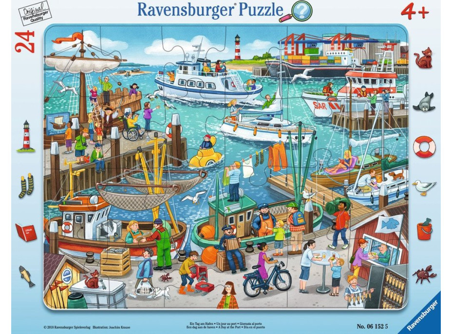 RAVENSBURGER Puzzle Deň v prístave 24 dielikov