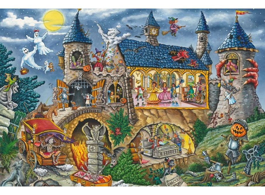 SCHMIDT Puzzle Strašidelný hrad 100 dielikov