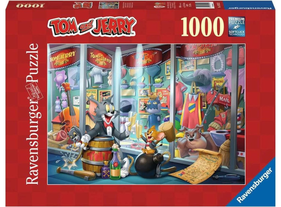 RAVENSBURGER Puzzle Tom & Jerry: Sieň slávy 1000 dielikov