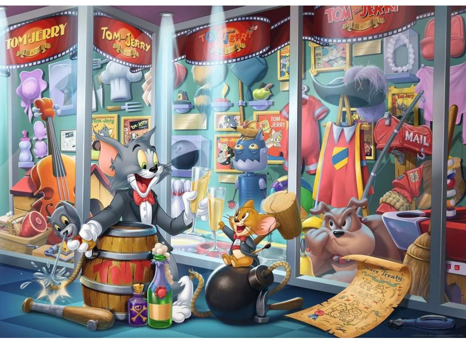 RAVENSBURGER Puzzle Tom & Jerry: Sieň slávy 1000 dielikov