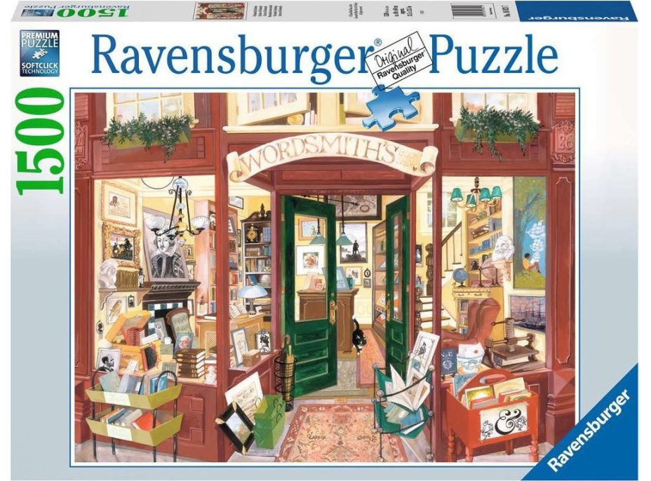 RAVENSBURGER Puzzle Wordsmithovo kníhkupectvo 1500 dielikov