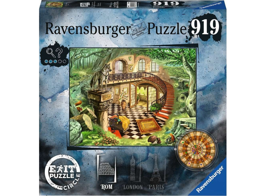 RAVENSBURGER Únikové EXIT puzzle Kruh: V Ríme 919 dielikov
