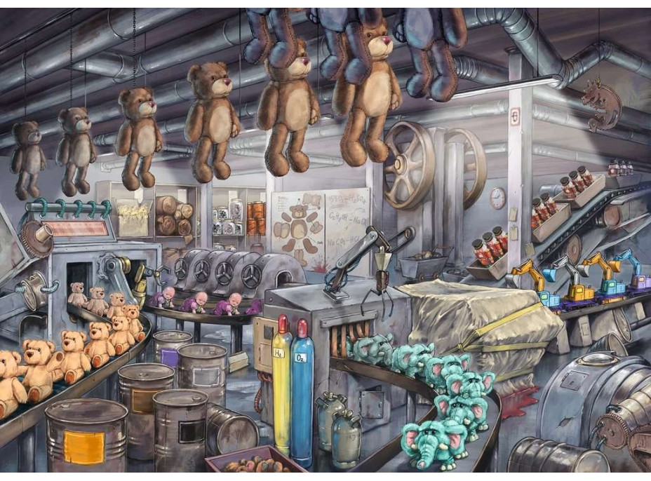 RAVENSBURGER Únikové EXIT puzzle Továreň na hračky 368 dielikov