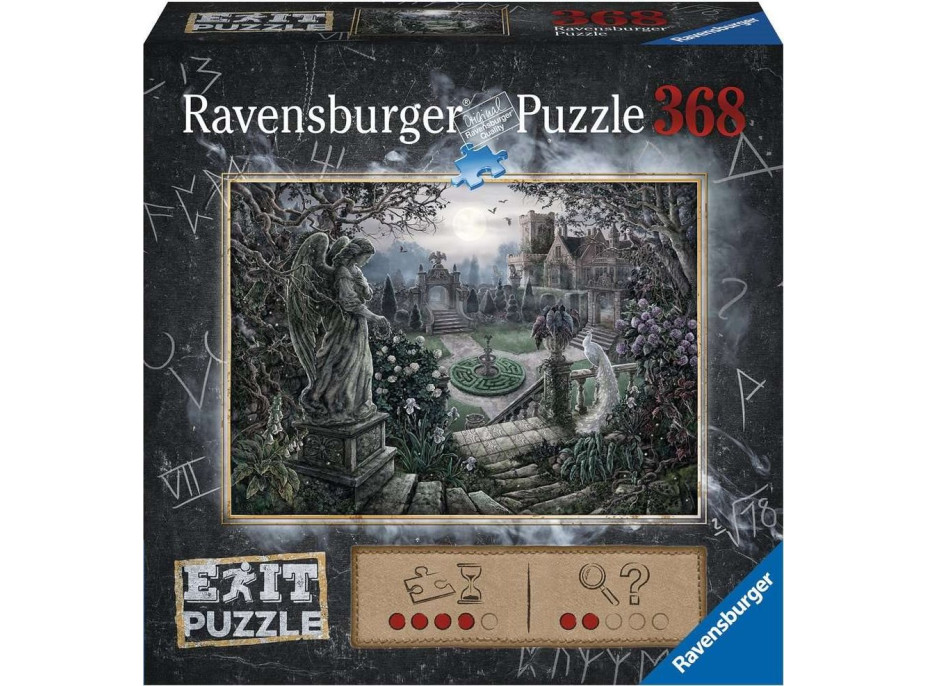 RAVENSBURGER Únikové EXIT puzzle Zámocká záhrada 368 dielikov