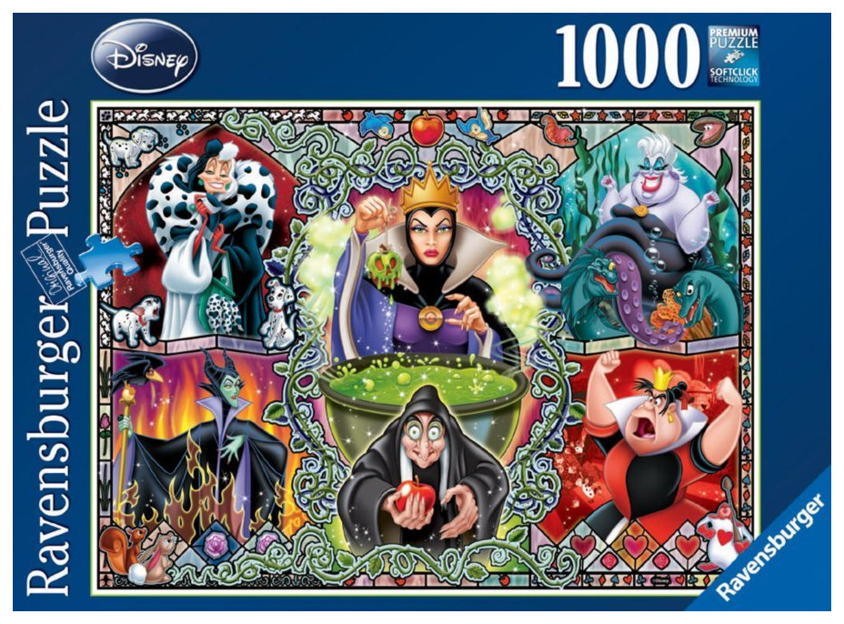 RAVENSBURGER Puzzle Zlé ženy z Disneyho rozprávok 1000 dielikov