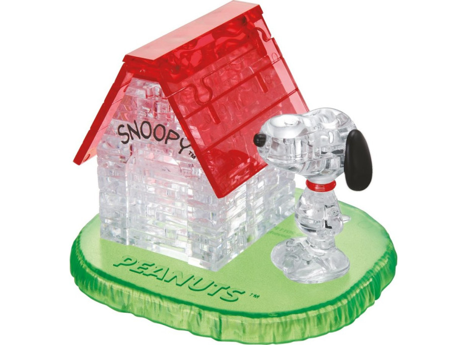 HCM KINZEL 3D Crystal puzzle Snoopy a domček 50 dielikov