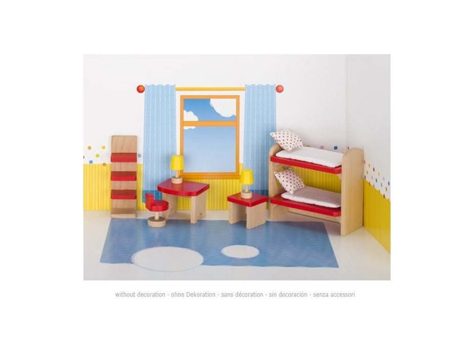 GOKI Nábytok pre bábiky: Detská izba Basic