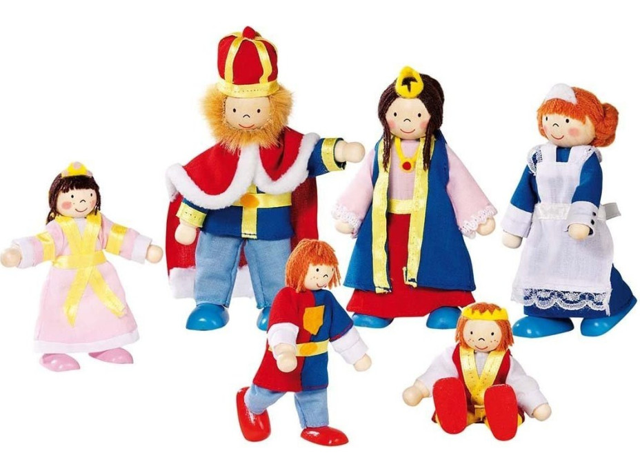 GOKI Bábiky Kráľovská rodina 6 ks