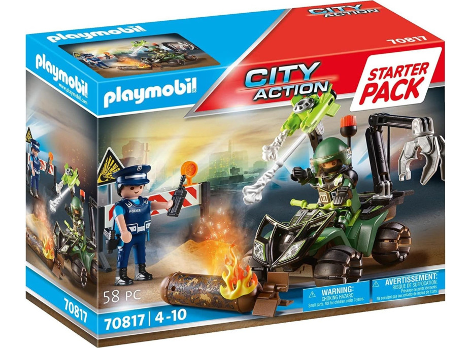 PLAYMOBIL® City Action 70817 Starter Pack Polícia: Nebezpečné cvičenie