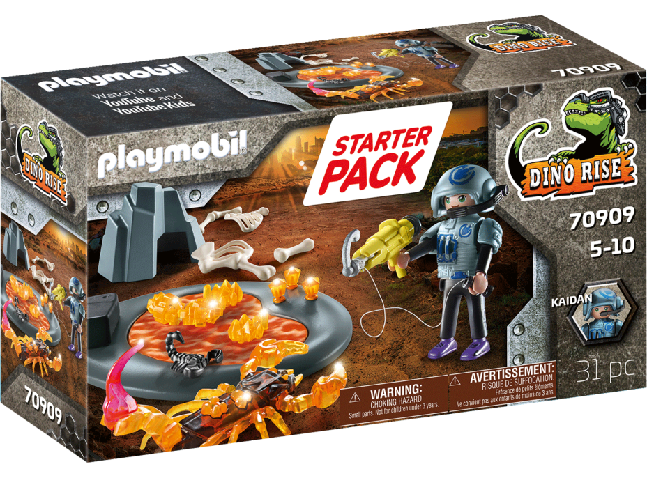 PLAYMOBIL® Dino Rise 70909 Starter Pack Boj s ohnivým škorpiónom