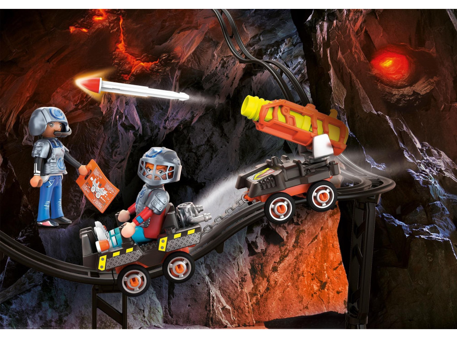 PLAYMOBIL® Dino Rise 70929 Dino Mine Vozík s raketami