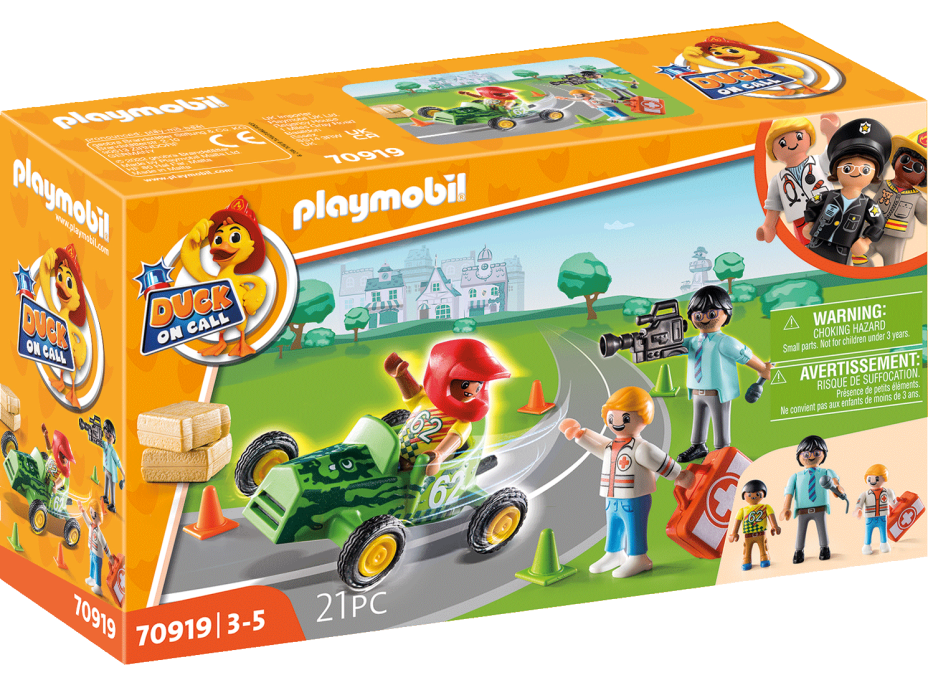 PLAYMOBIL® Duck On Call 70919 Záchranná akcia: Pomôžte pretekárovi!