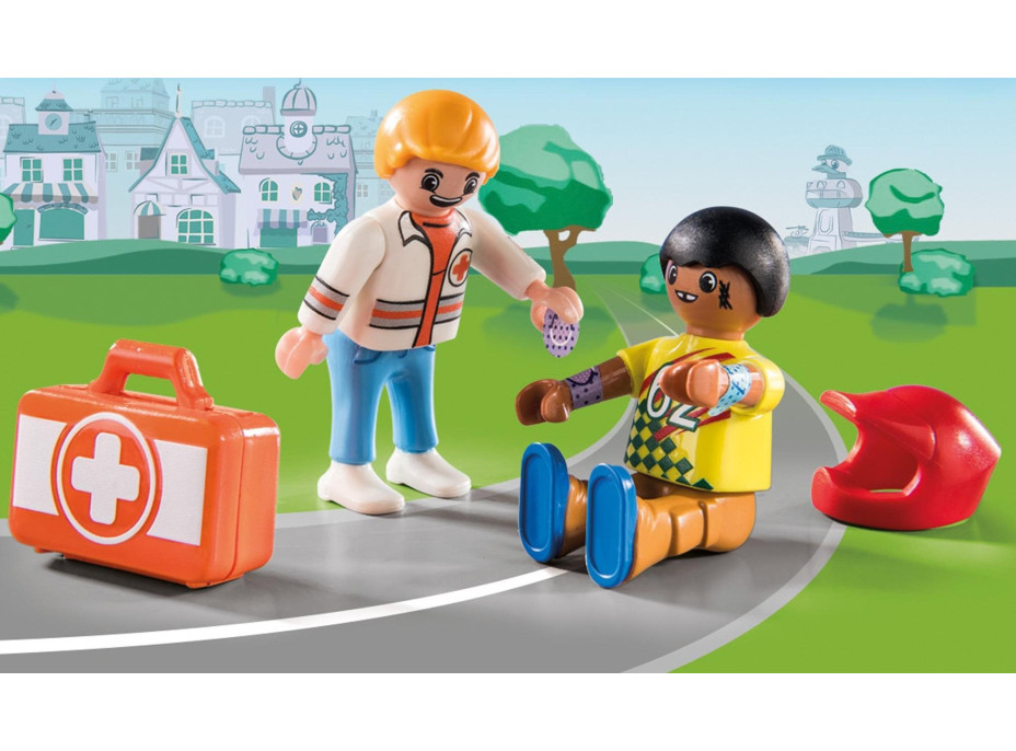 PLAYMOBIL® Duck On Call 70919 Záchranná akcia: Pomôžte pretekárovi!