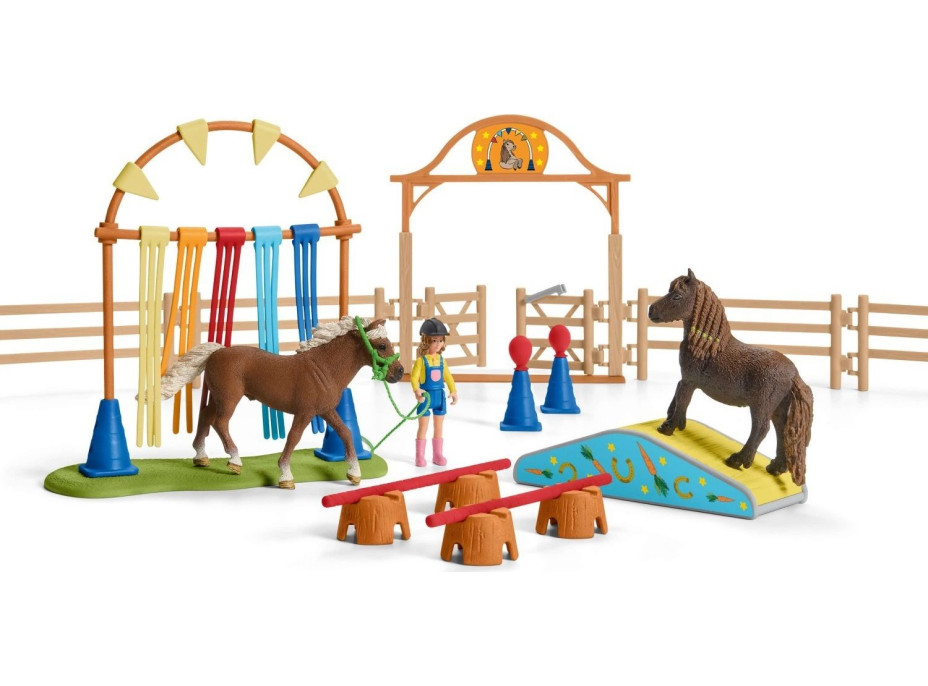 SCHLEICH Farm world® 42481 Tréning v agility pre pony
