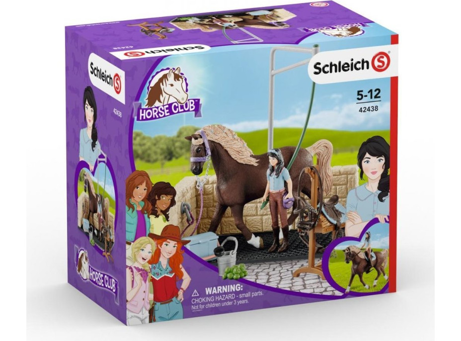 SCHLEICH Horse Club® 42438 Umývací box s Emily a Lunou