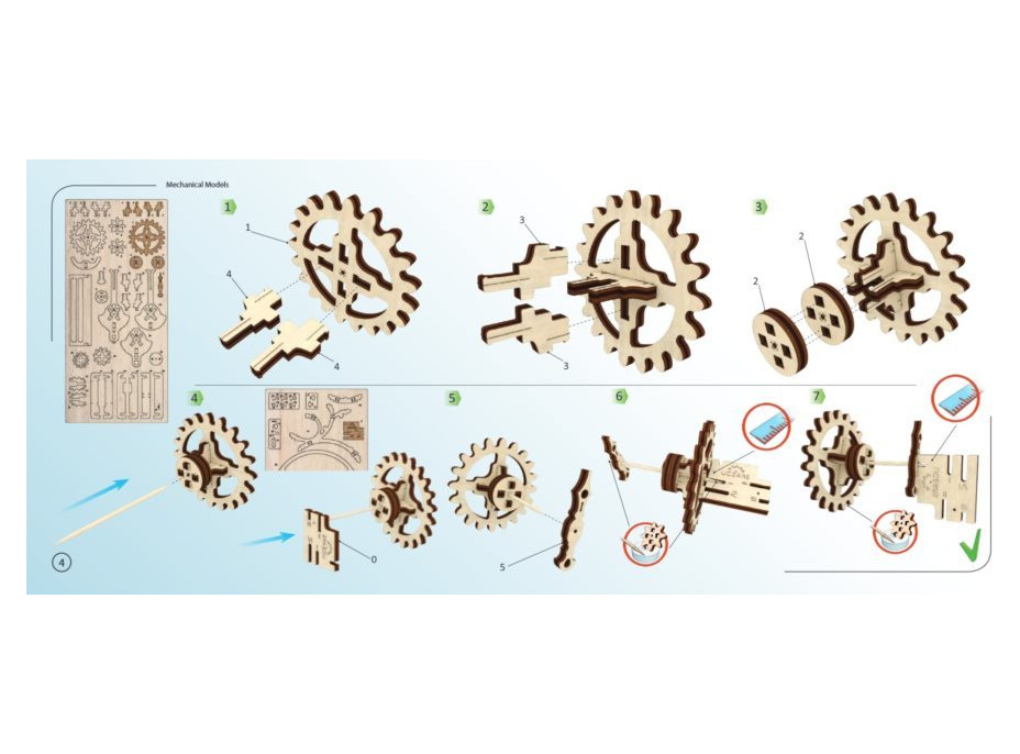 UGEARS 3D puzzle Hodiny - časovač (20min) 107 dielikov