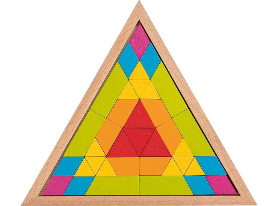GOKI Drevená mozaika Trojuholník
