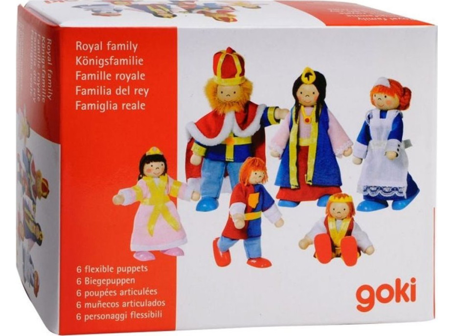 GOKI Bábiky Kráľovská rodina 6 ks