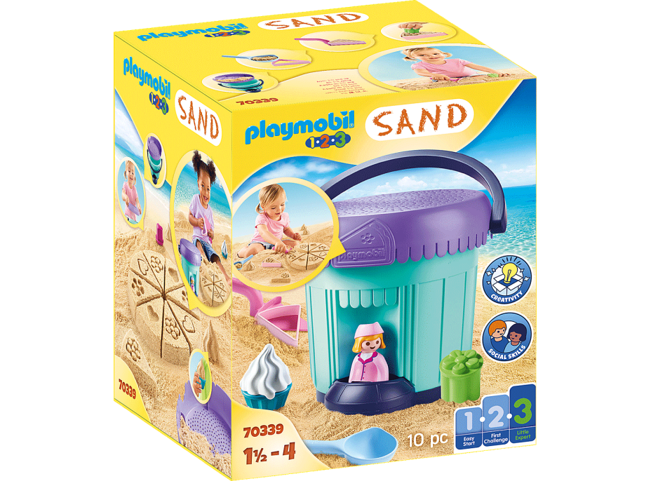 PLAYMOBIL® 1.2.3.,Sand 70339 Súprava na piesok Pekárne