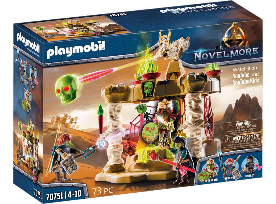 PLAYMOBIL® Novelmore 70751 Sal&#39;ahari Sands - Svätyňa armády kostlivcov