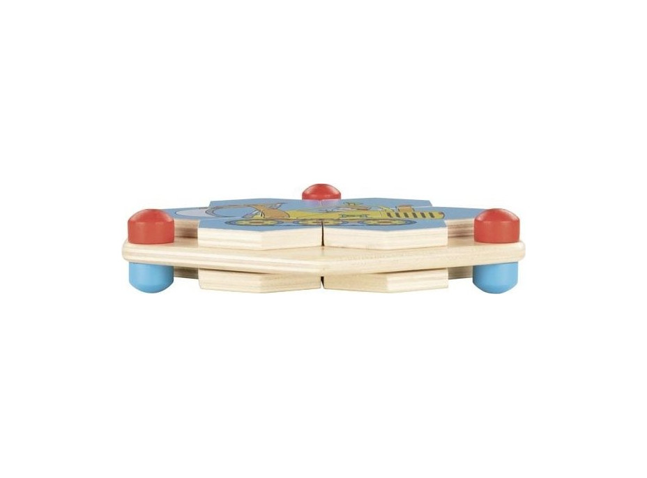 GOKI Puzzle hexagon Stavebné stroje