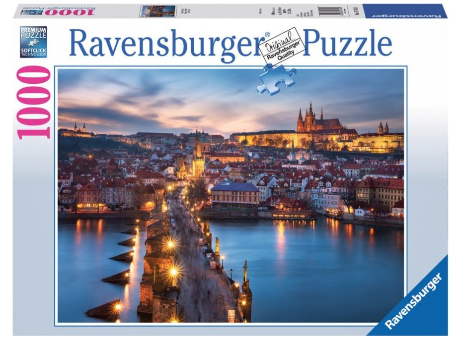 RAVENSBURGER Puzzle Nočná Praha, Česká republika 1000 dielikov