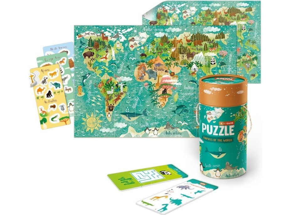 DODO Sada puzzle, hier a doplnkov Svetové zvieratá