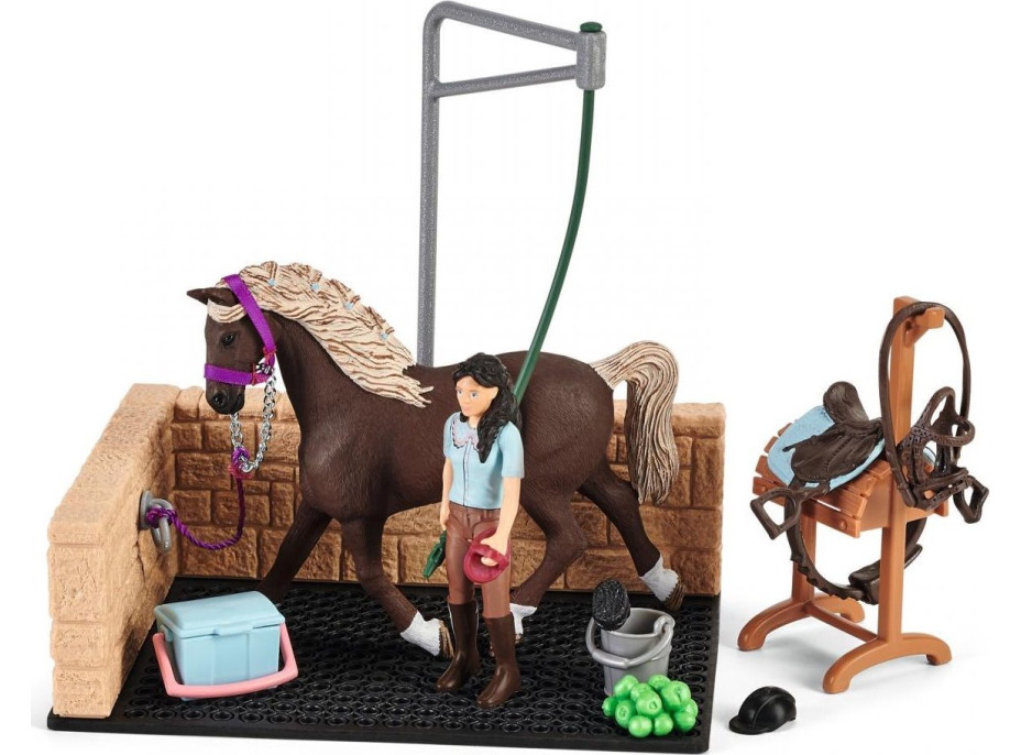 SCHLEICH Horse Club® 42438 Umývací box s Emily a Lunou