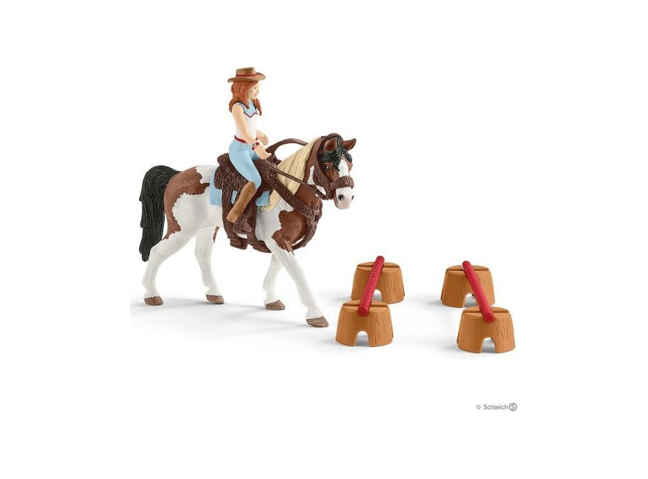 SCHLEICH Horse Club® 42441 Hannah a jazdecká sada na western